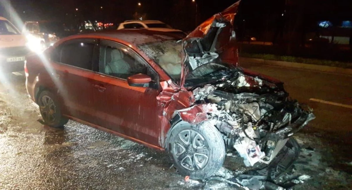 Алматыда болған жол апатынан автокөлік жанып кетті