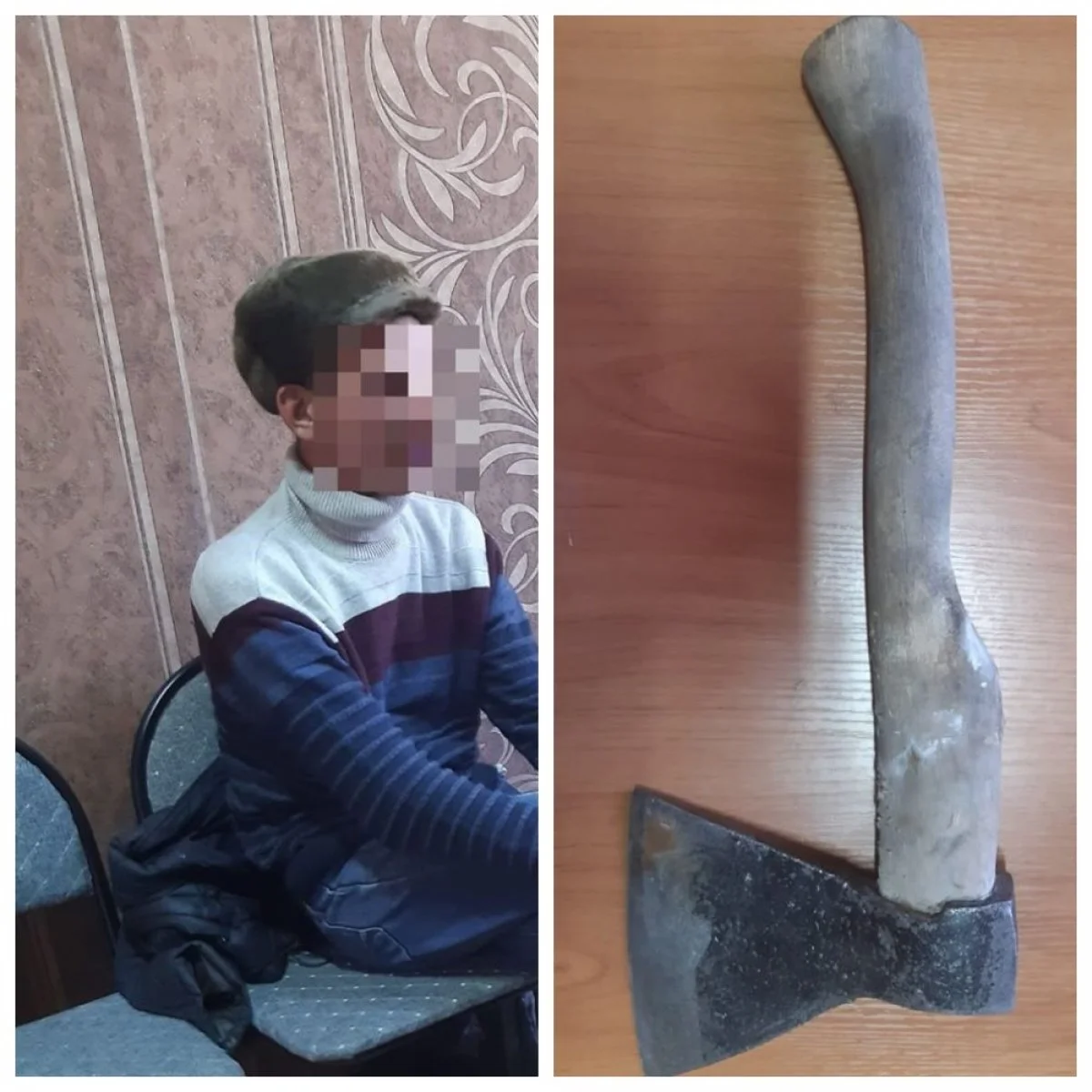 Қолына балта ұстаған ер адам автобусқа шабуыл жасады