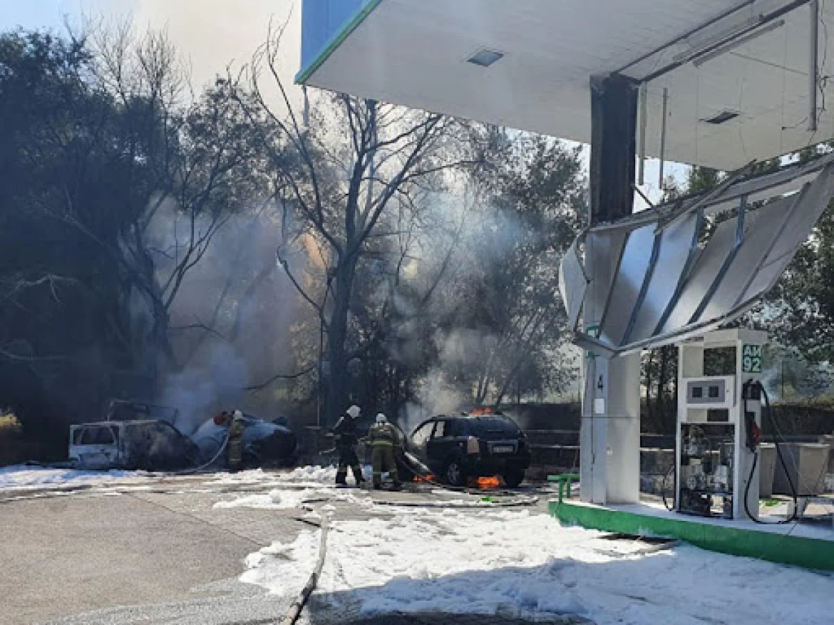 Алматы облысындағы жанармай құю бекетінде жарылыс болды