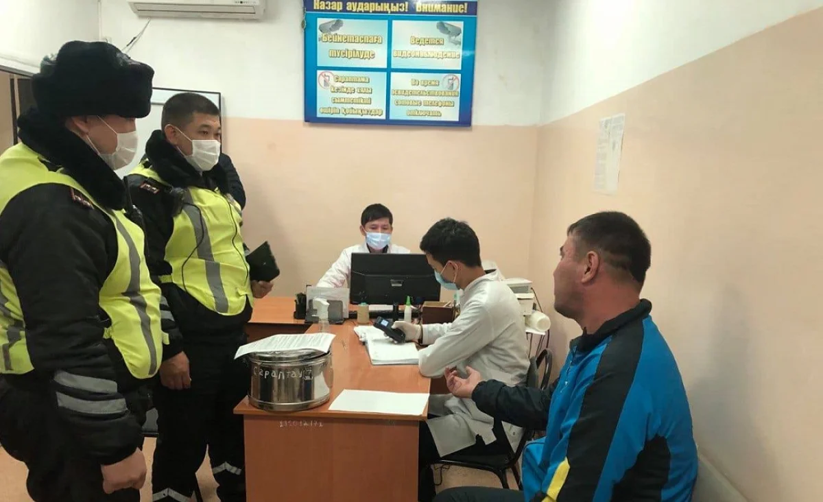 Шымкентте бір айда мас күйде көлік жүргізген 28 жүргізуші ұсталды