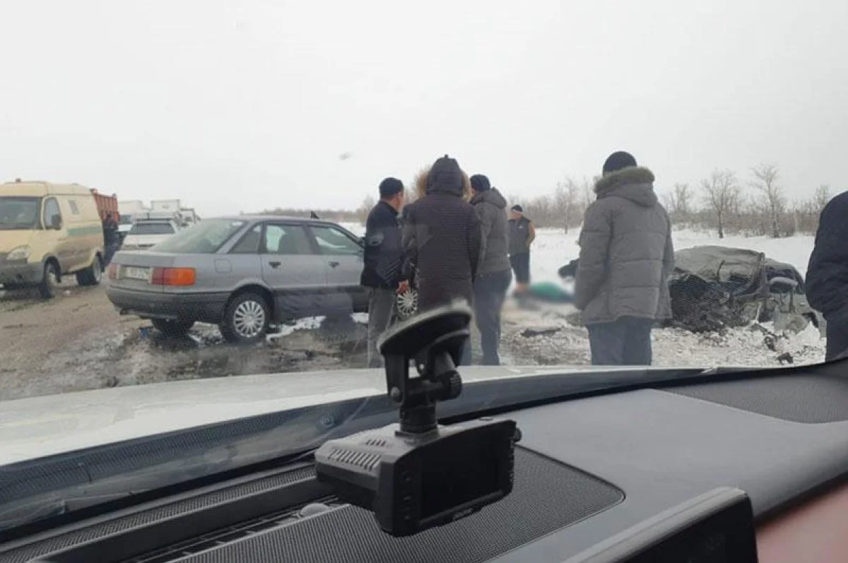 Батыс Қазақстан облысында бірнеше автокөлік соқтығысып қалды