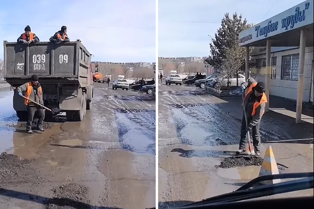 Майқұдықтағы жол жөндеу жұмысы желі қолданушысының наразылығын тудырды