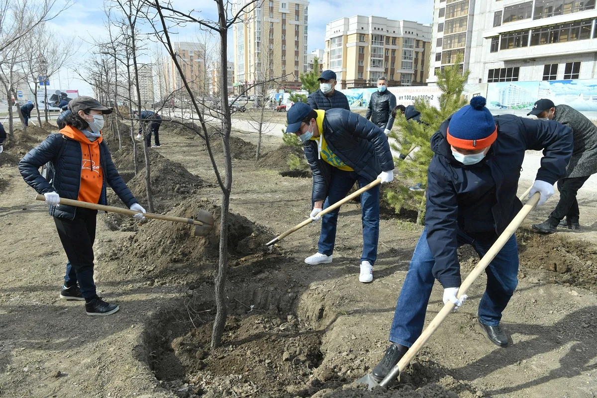 Мәжіліс депутаттары елорданы көгалдандыруға қатысты