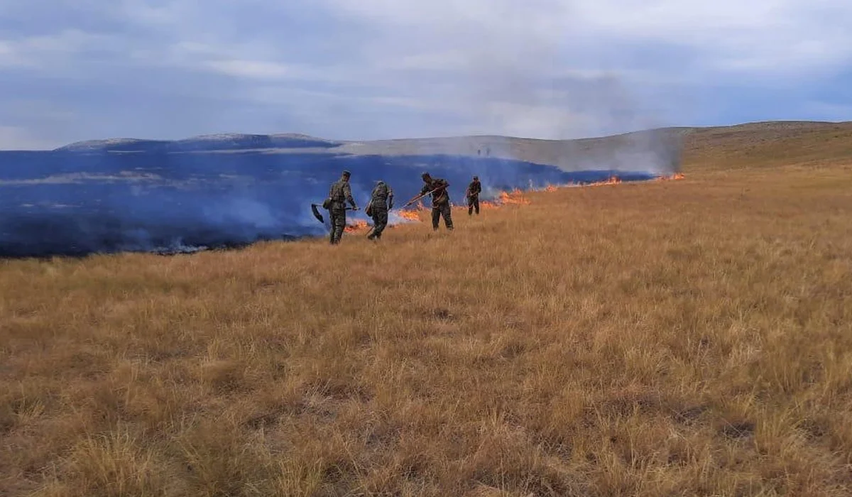 Ұлытау ауданындағы өрт: 142 га аумақтағы дала өрті сөндірілді