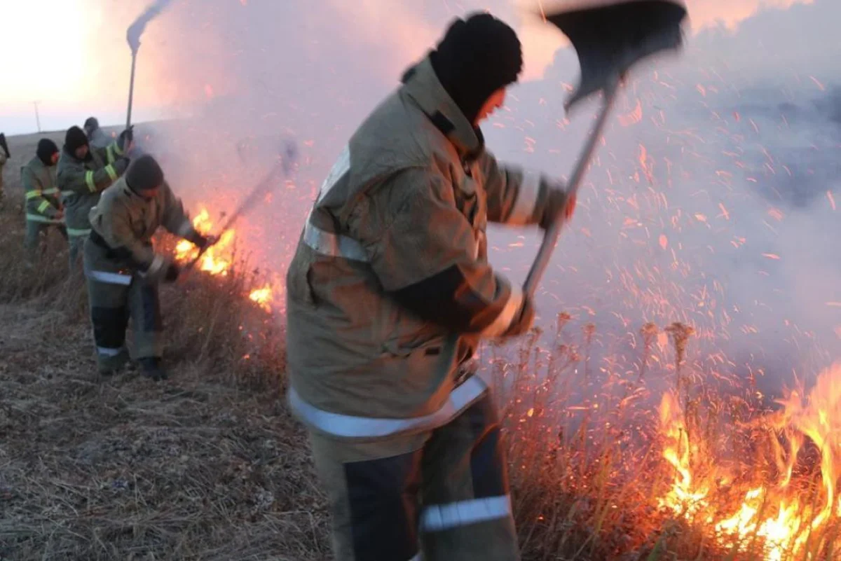 Қарағанды облысында 17 өрт ошағының 13-і сөндірілді