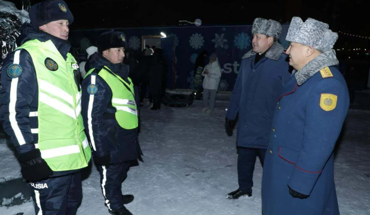 Жаңа жылда 24 мың полицей мен Ұлттық ұлан азаматтардың қауіпсіздігін қамтамасыз етті