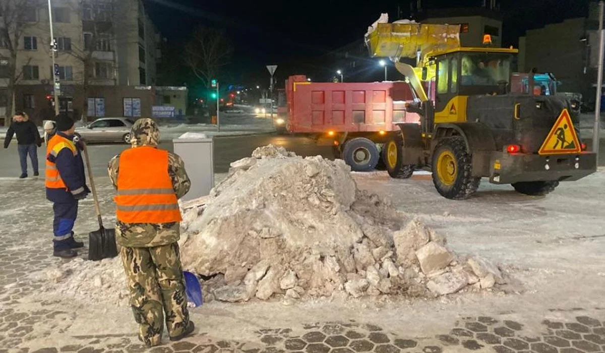 Қыс мезгілінің басынан бері елордадан екі млн текше метрден аса қар шығарылды