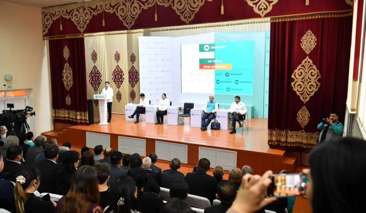 «AMANAT»-тың сайлауалды штабы Жамбыл облысында сайлаушылармен жүздесті