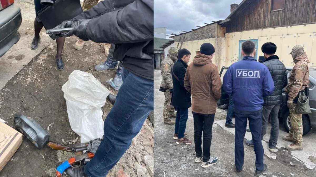Көкшетауда ескі көліктің жүк салғышынан қару-жарақ арсеналы табылды