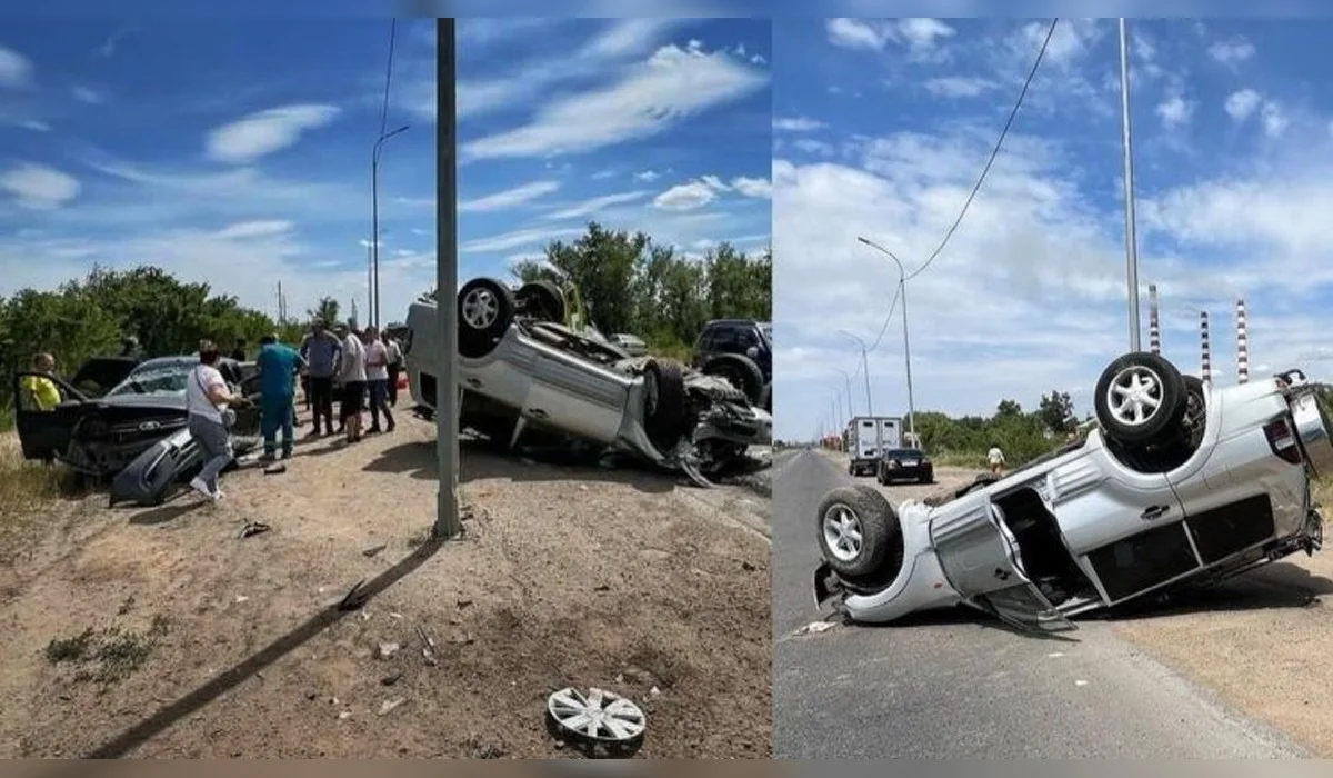 Павлодар облысы тас жолында үш көлік соқтығысты