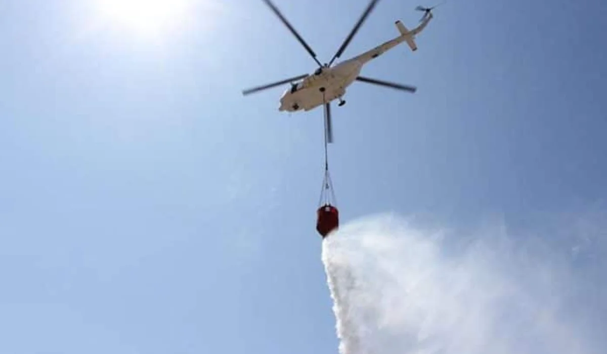 Атырау облысындағы қамыс өртін сөндіруге ТЖМ авиатехникасы тартылады