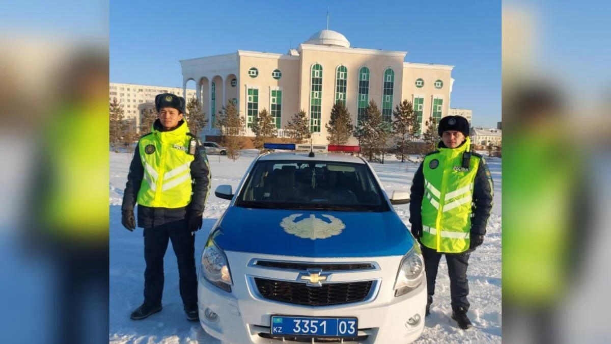 Ақмола полицейлері көлікте талмасы ұстап қалған азаматты құтқарды