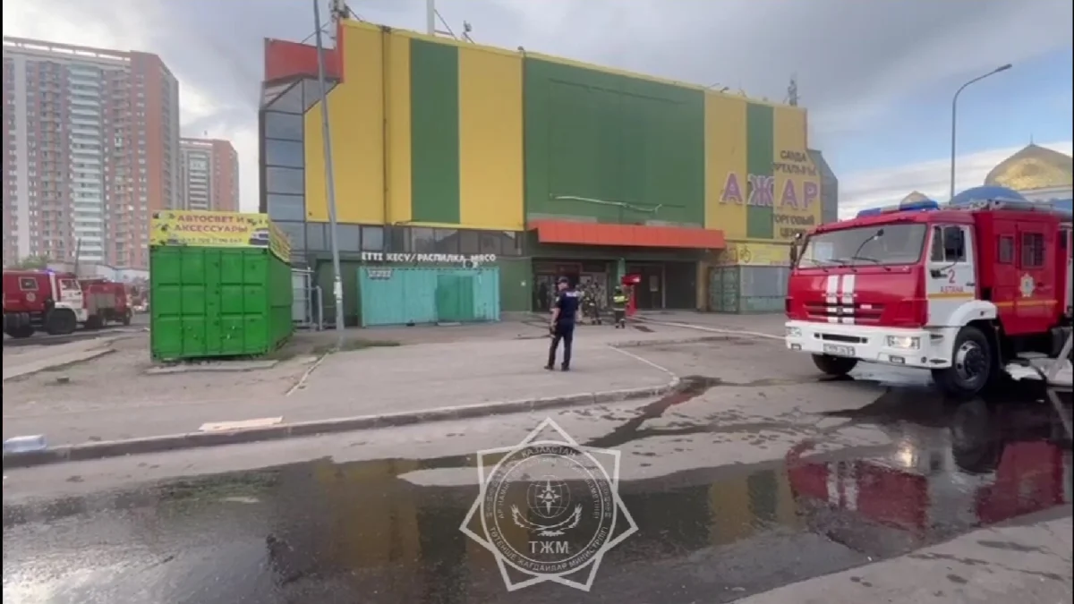 Астанада сауда үйінен өрт шықты