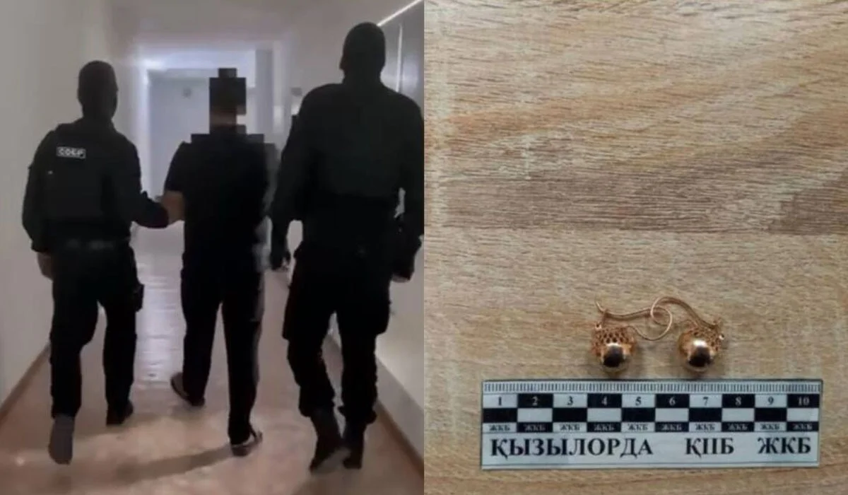 Қызылордада пәтерлерден алтын ұрлайтын адам қолға түсті