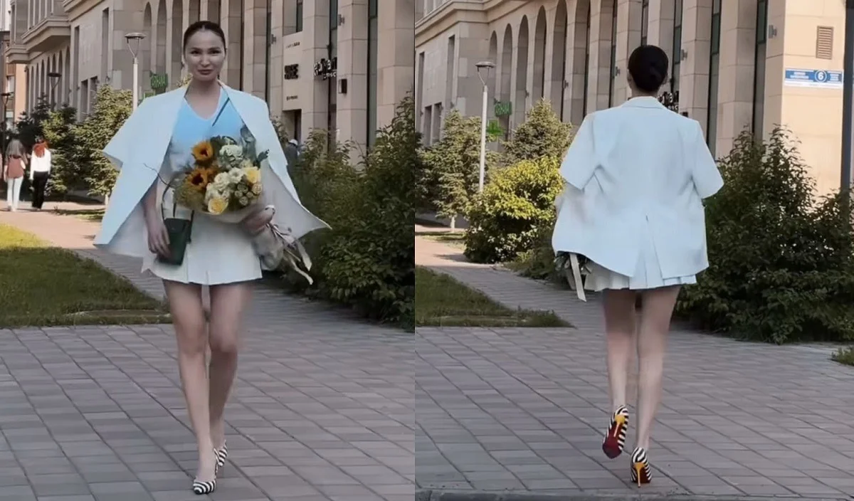 «Артыңды ашып жүрген ұят емес пе?»: Қайрат Нұртастың әйелі қысқа киінемін деп сынға қалды