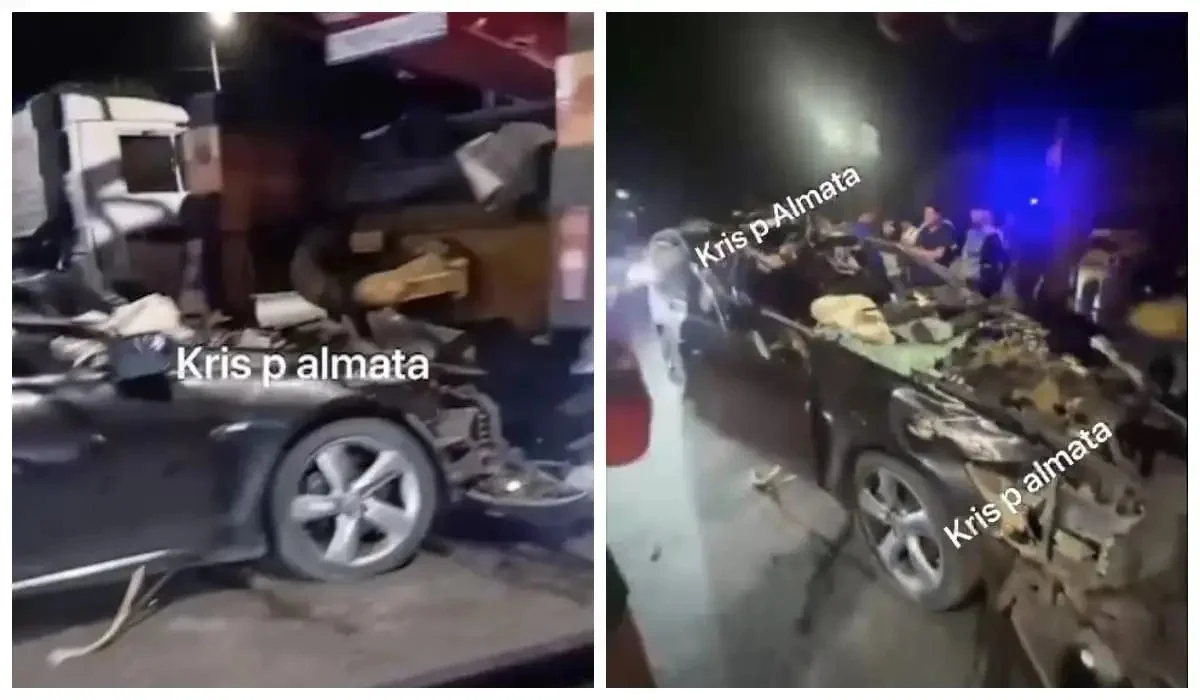 Алматыда Lexus көлігі автобетононасоспен соқтығысып, үш адам зардап шекті