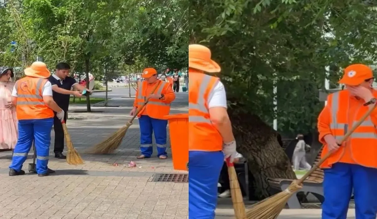 «Бес мың теңге беріп, намысын таптады»: көше сыпыратын әйелге пранк жасаған блогер сотталды