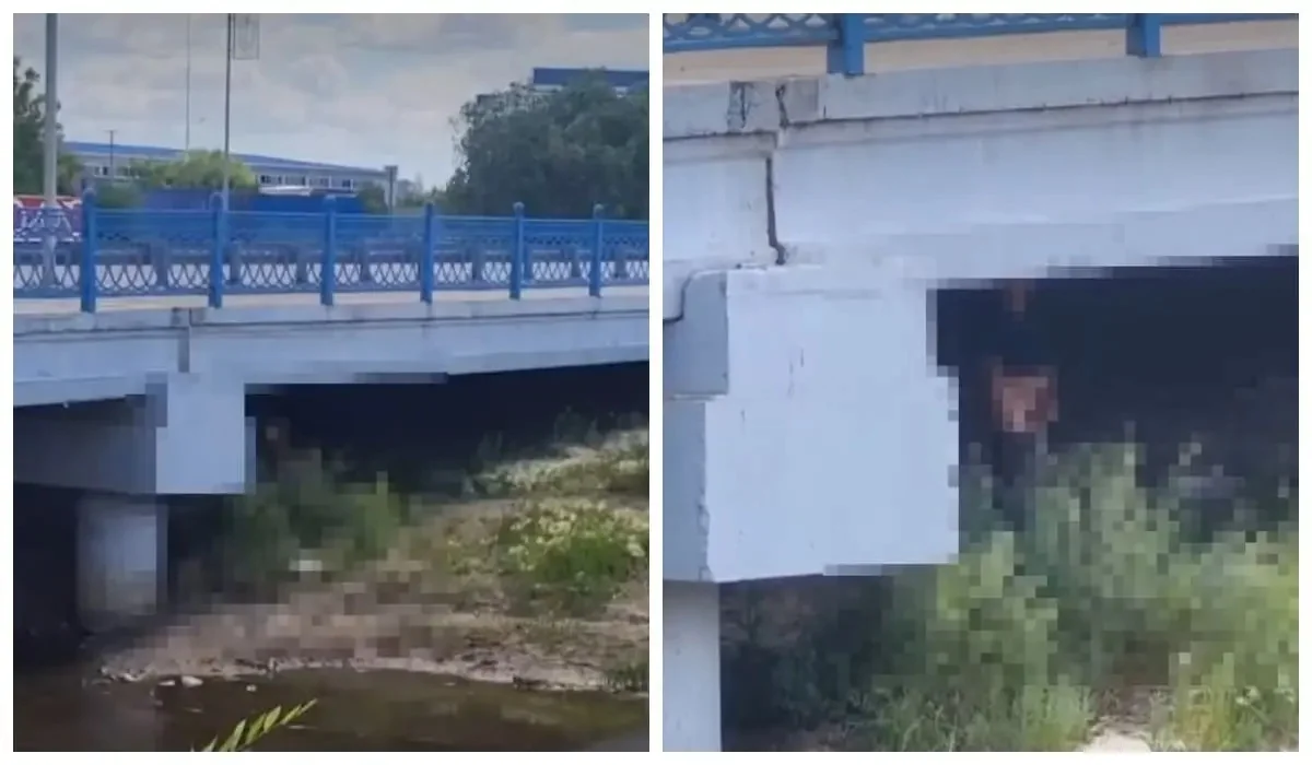 Көкшетауда көпір астында мастурбация жасаған ер адам видеоға түсіп қалды