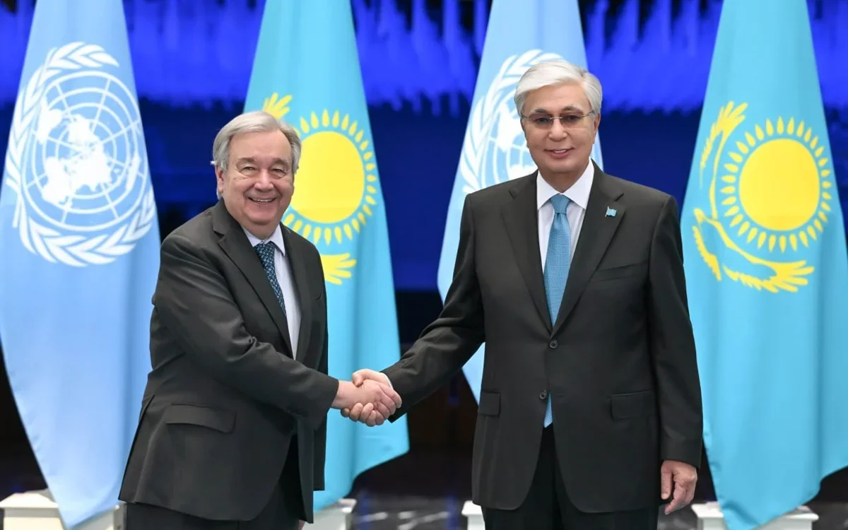 Тоқаев БҰҰ Бас хатшысы Антониу Гутерришпен келіссөз жүргізді