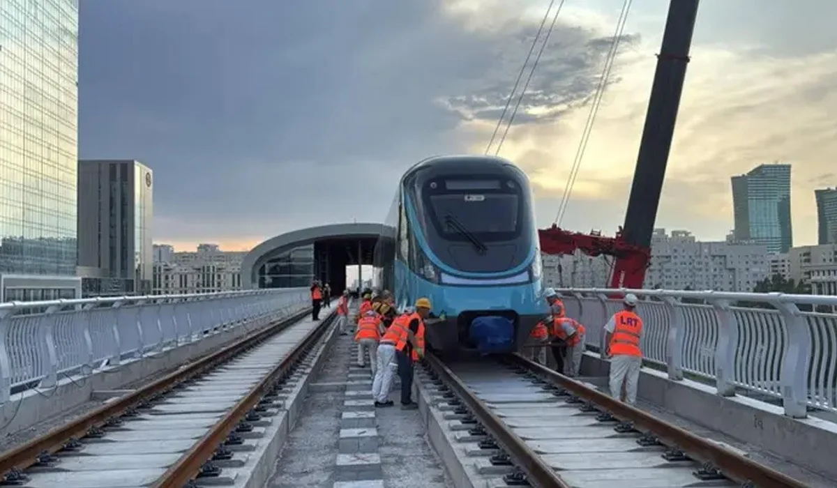 Ұзындығы – 22 шақырым: Астанадағы LRT-ның рельстері толық төселіп бітті