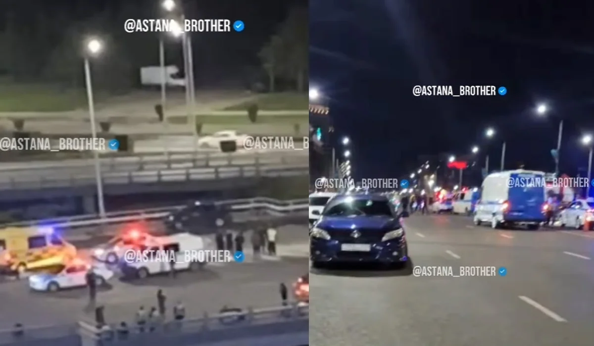 Астананың қақ ортасында жол жөндеп жүрген екі адамды көлік қағып кетті: оның бірі тіл тартпай кетті