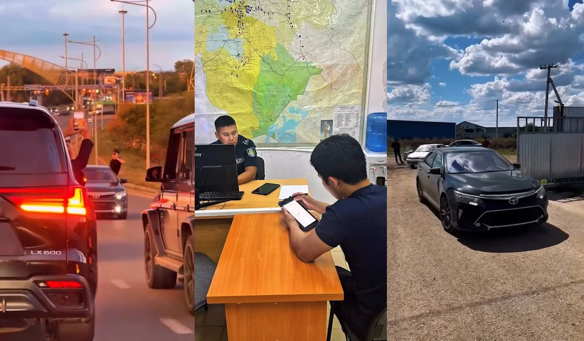 Үйлену тойында «көп құтырған» кортеж көліктері TikTok арқылы ұсталды