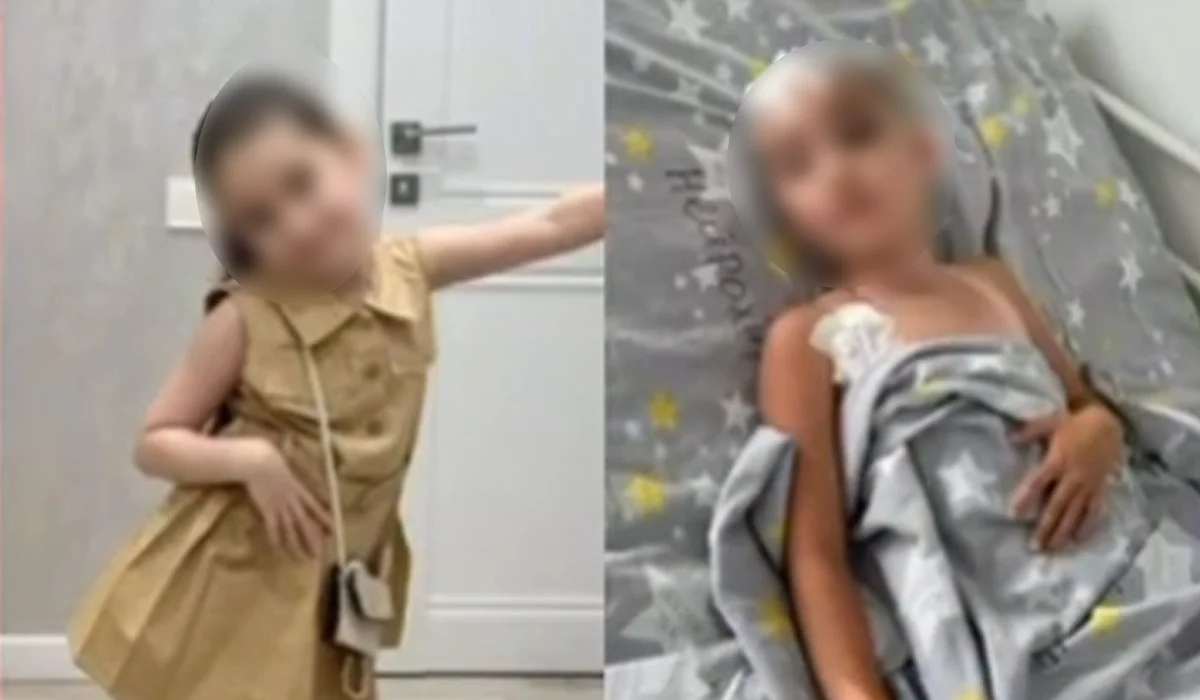 Астанада 6 жасар қыздың үстіне қақпа құлап кеткен: анасы баласының ауыр жағдайын көрсетті (ВИДЕО)