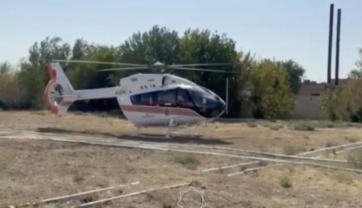 Жаңақорғанда нәресте шұғыл жағдайда Қызылордаға тікұшақпен жеткізілді