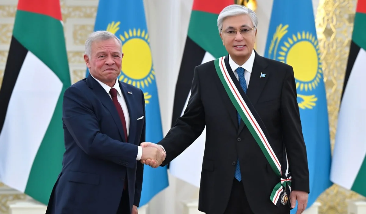 Иордания королі Қазақстан президентін жоғары орденмен наградтады (ВИДЕО)