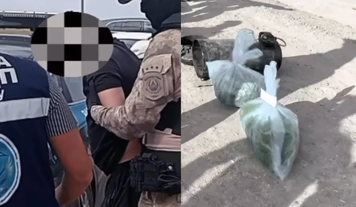 Ұлытау облысында ескі көліктің жүксалғыш бөлігінен 3 млн теңгенің есірткісі табылды