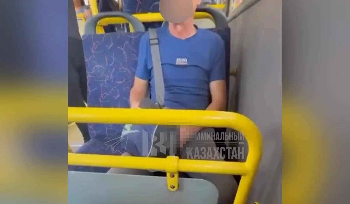 Алматыда автобус ішінде ел көзінше мастурация жасаған ер адам ұсталды