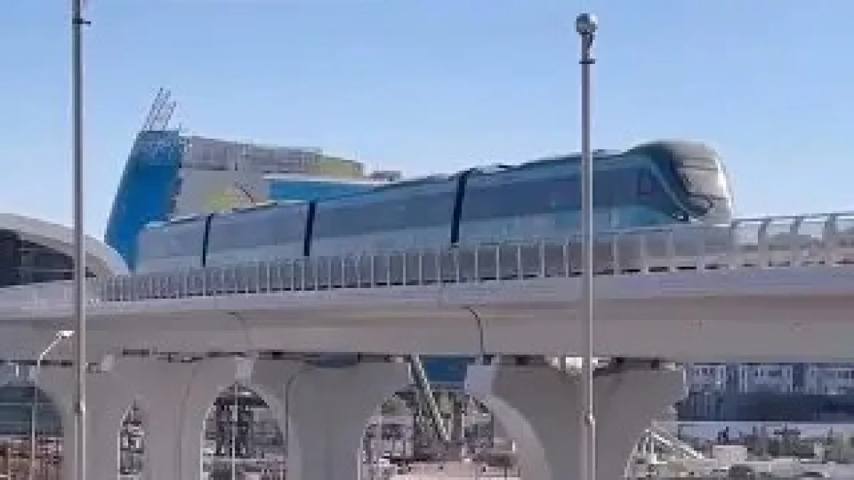 Астанада LRT пойыздарының сынақтан өтіп жатқан видеосы тарады