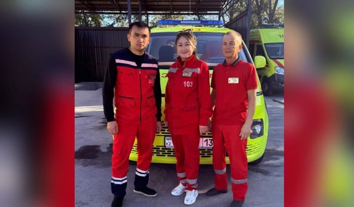 Созақта толғағы қысқан жас ана жедел жәрдем көлігінде босанып қалды