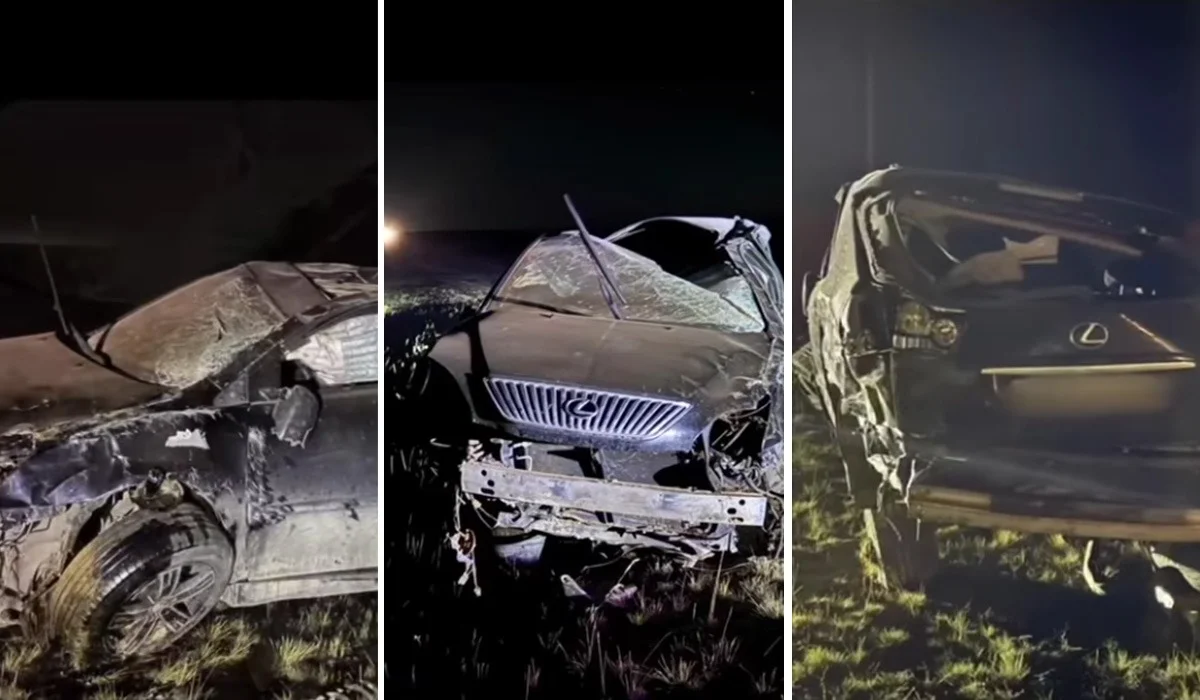 Баянауылда Lexus көлігі аударылып, жүргізушісі қаза тапты