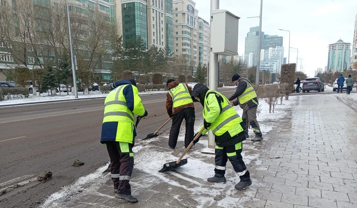 Астанада алғашқы қар жауды: әкімдік қала тұрғындарына үндеу жасады