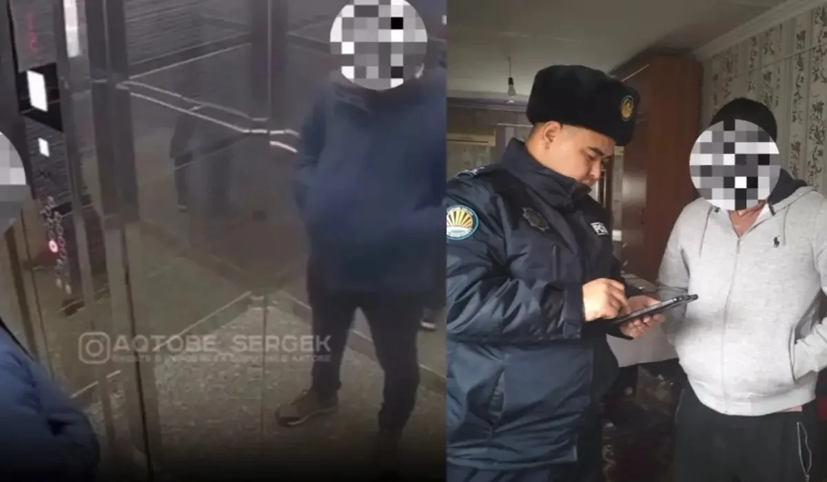 Ақтөбеде лифтінің батырмаларына түкіріп кеткен ер адам жауапқа тартылды (ВИДЕО)