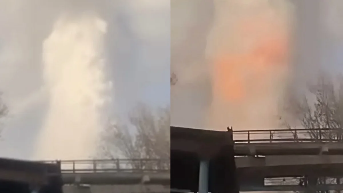 Таразда фосфор қоймасында жойқын жарылыс болды (ВИДЕО)