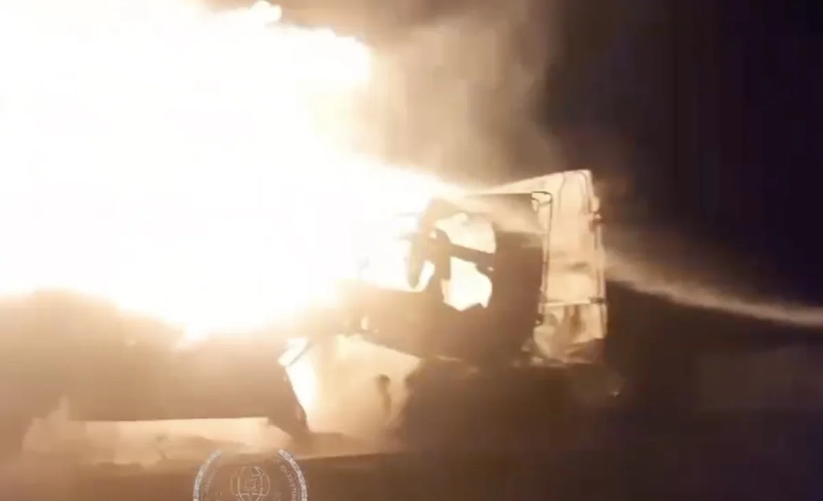 Қостанай облысында дизель толы автоцистерна өртеніп кетті