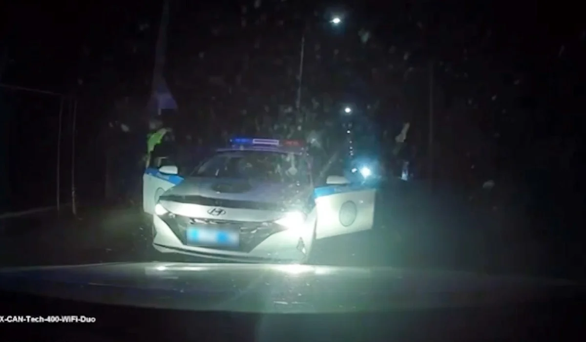 Талдықорғанда бір топ патруль Mitsubishi Pajero мінген бозбаланы әрең ұстады (ВИДЕО)