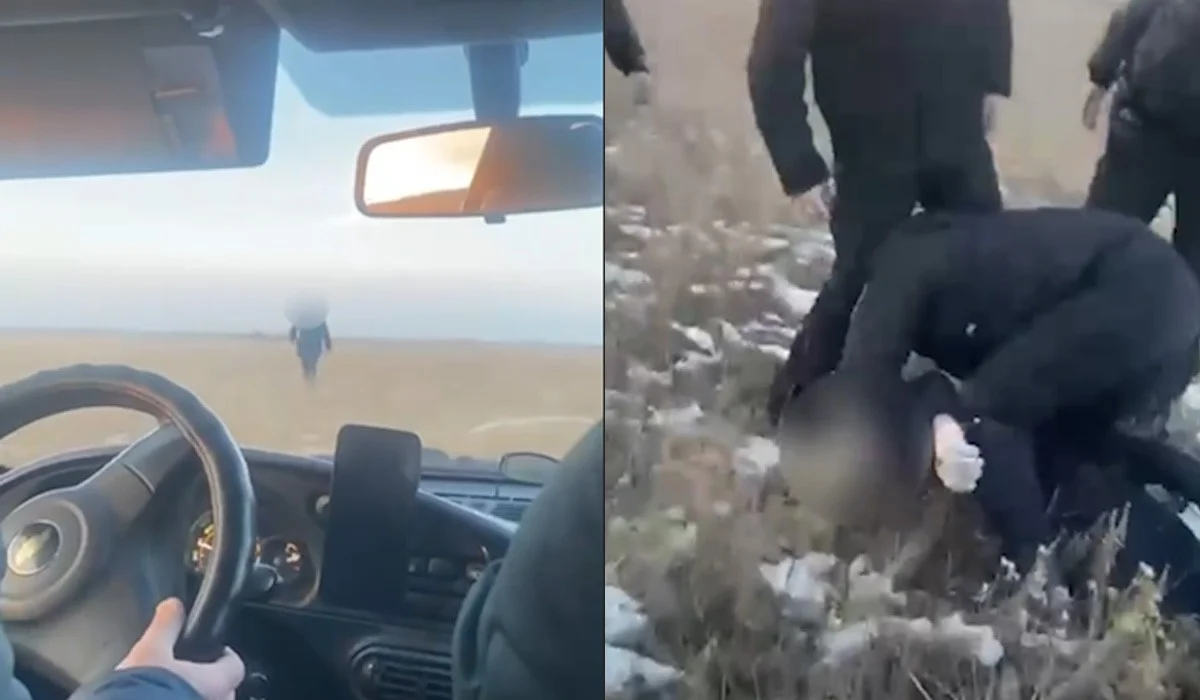 Қыз баланы пышақтап өлтірген: Ақмола облысында күдіктіні ұстау кезінде түсірілген видео жарияланды