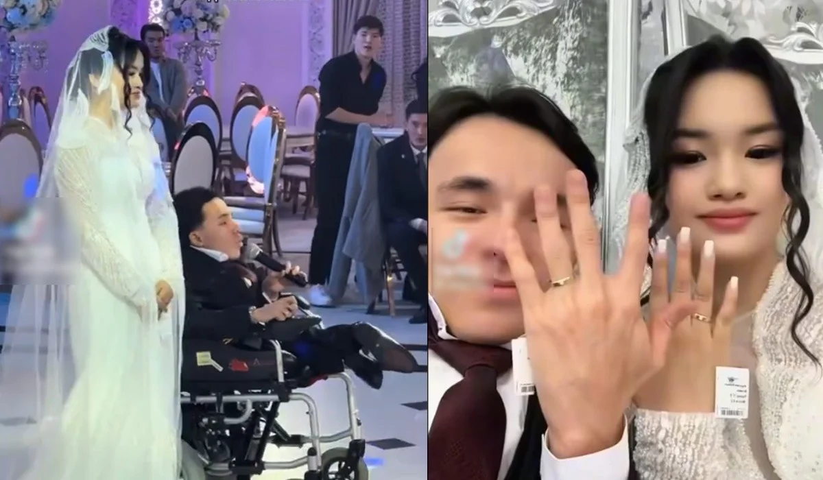 «Нағыз махаббат деген осы»: ерекше жұптың тойы қазнетті тамсандырды (ВИДЕО)