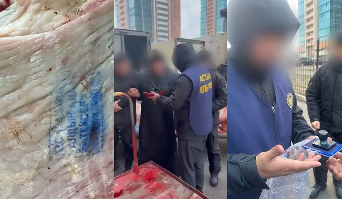 Астанада «Әлем» базарына арнайы жасақ апыр-топыр жетіп келіп, мөр басатын жігітті ұстап әкетті (ВИДЕО)