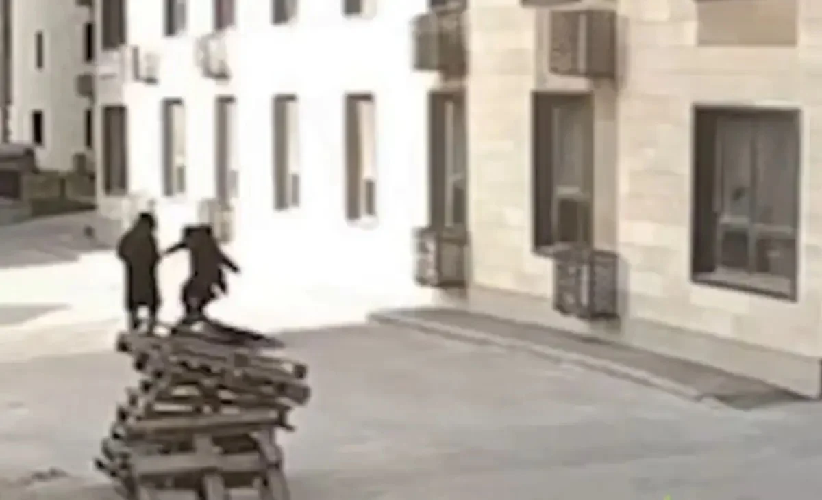 Алматыда аулада жүрген ер адамды аяусыз соққыға жығып кетті (ВИДЕО)