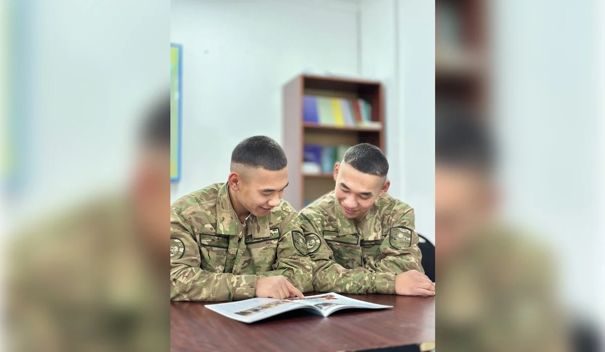 Ұлттық ұланда ерекше құбылыс: егіздер Отан алдындағы борышын қалай өтеп жүр