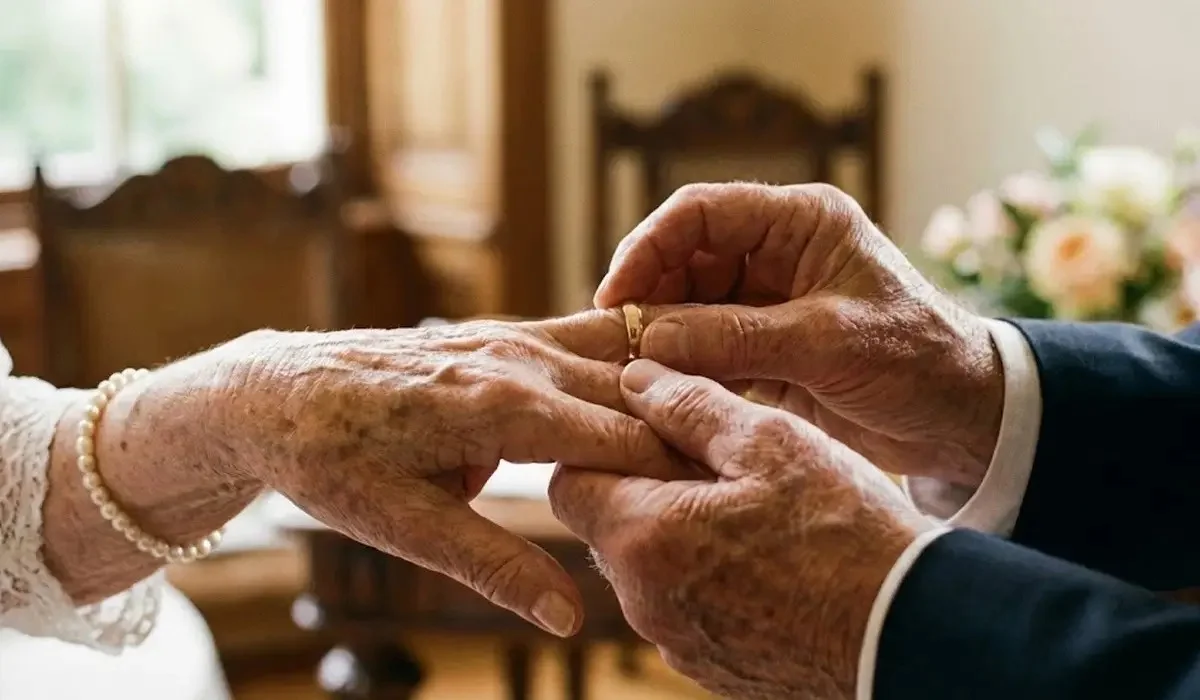 Алматыда 85 жастағы қария мен 80 жастағы кейуана ресми түрде некелесті