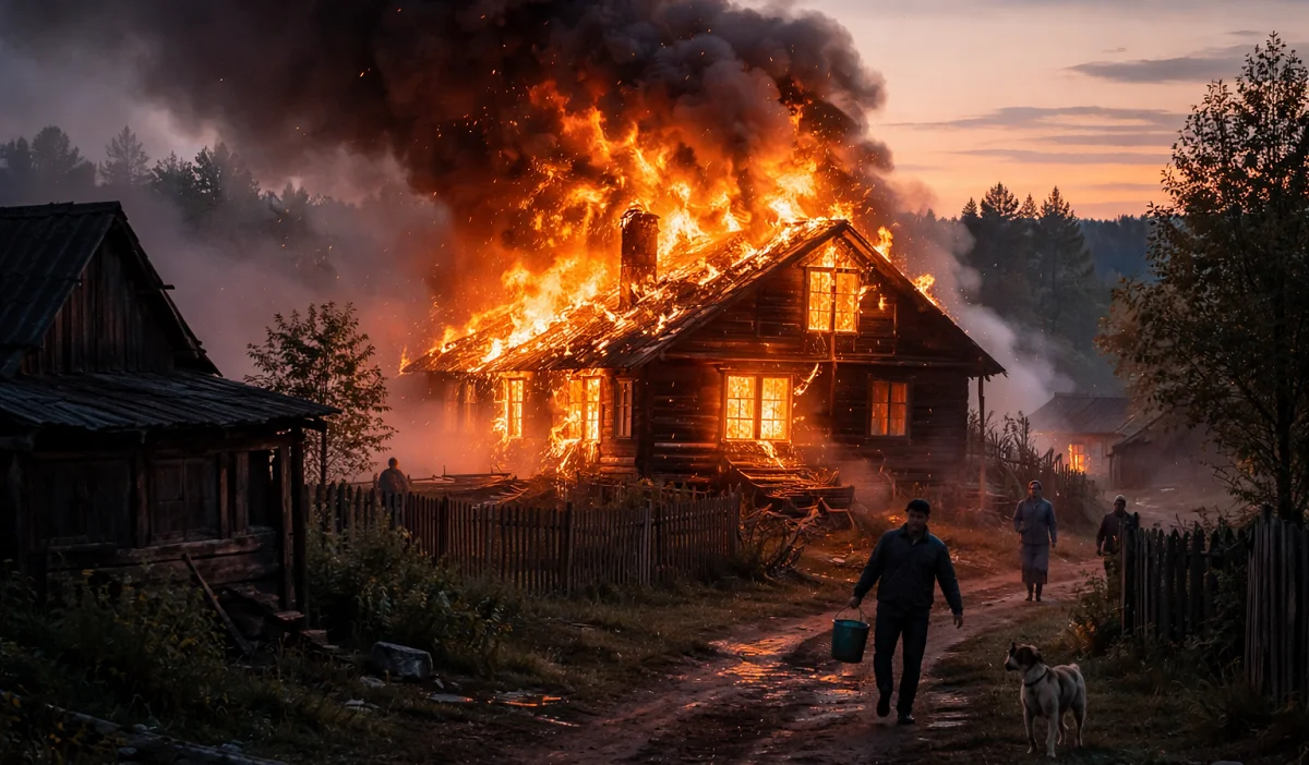 СҚО-да 84 жастағы әжей үйімен бірге өртеніп кетті