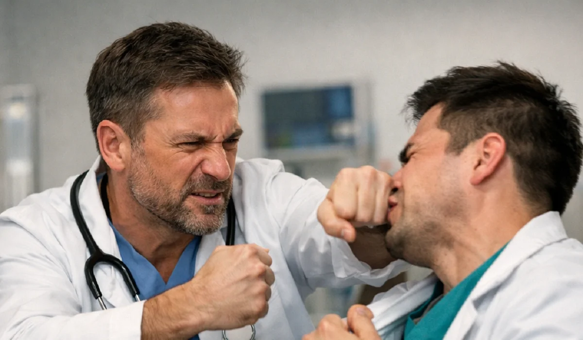 Қостанай облысында хирург маманы терапевт дәрігерді соққыға жықты