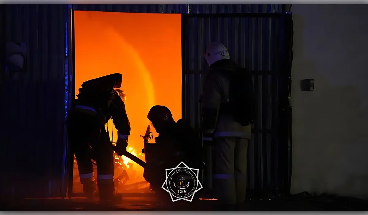 Қостанайда элеваторда өрт шықты