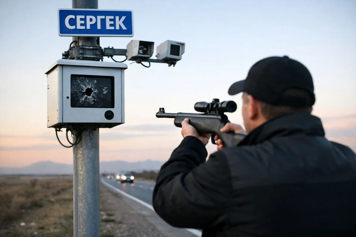 Жамбыл облысында «Сергек» камерасына оқ атқан азамат айыппұл арқалады