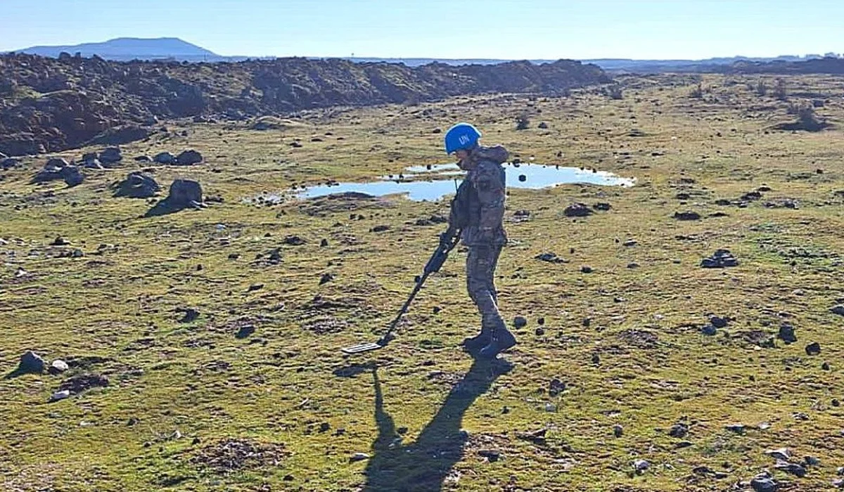Қазақ әскерлері Голан жоталарында мыңнан аса жарылғыш затты жойған